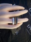 Trixie Ring 3i1 Coffeegold Hematit Silver Dansk Smykkekunst