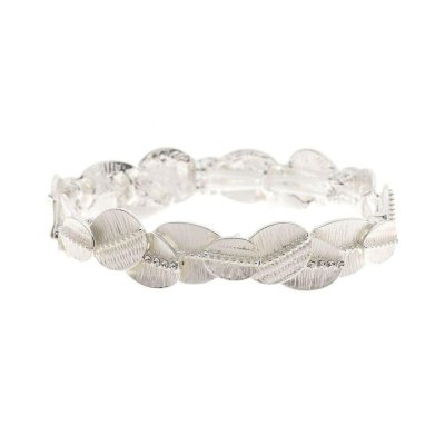 Elastiskt Silverfärgat Armband