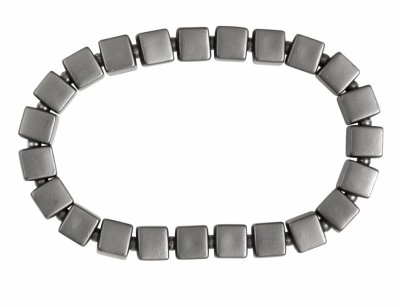 Elastiskt Armband Lulu Hematit Dansk Smykkekunst