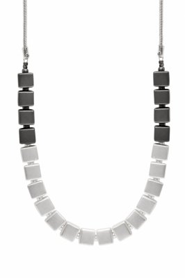 Dansk Smykkekunst Halsband Silver/hematit
