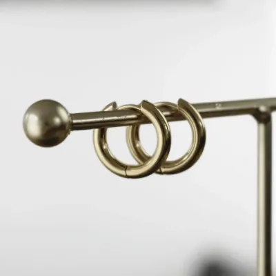 Guldpläterade Örhängen Ringar Huggie Earring
