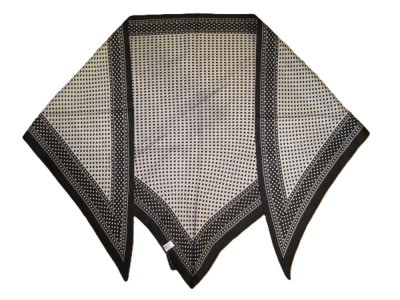 Prickig Trekantig Scarf Brun Vit