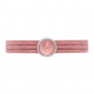 Rosa mocka armband med rosa sten. Dansk Smykkekunst