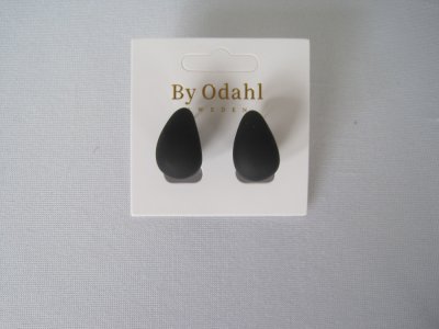 Svarta Droppformade Örhängen
