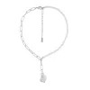 Halsband Pärlmix Silverpläterat