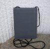 Neck Pouch Halspåse Läder Grå