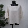 Beige Linneblus Puro Lino