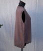 Stickad Slipover Väst Gråbrun Taupe
