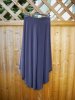 Mörkgrå Vadlång Byxkjol Plus size