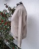 Sandbeige Stickad Kofta Jacka