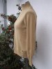Kamelbeige Finstickad Tröja Med Polokrage Turtleneck