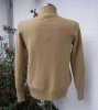 Kamelbeige Finstickad Tröja Med Polokrage Turtleneck