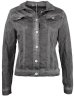 Svart Jeansjacka Crash Washed black