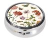 Rund Pillerask Med Konstmotiv Blommor Maria Sibylla Merian