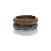 Trixie Ring 3i1 Coffeegold Hematit Silver Dansk Smykkekunst