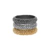 Trixie Ring 3i1 Guld Hematit Rhodium Dansk Smykkekunst
