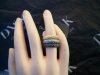 Trixie Ring 3i1 Guld Hematit Rhodium Dansk Smykkekunst