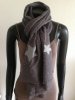 Scarf Grå Silverpaljetter