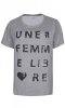 Grå T-shirt Med Paljett Text