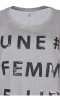 Grå T-shirt Med Paljett Text