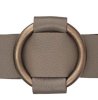 Ljusbrunt Läderarmband Med Gulddetalj. Dansk Smykkekunst