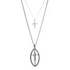 Dansk Smykkekunst Halsband JUNE Silver Hematit