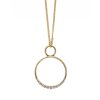 Guldpläterat Halsband CIRCLE. Dansk Smykkekunst