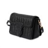 Svart liten axelremsväska clutch