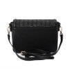 Svart liten axelremsväska clutch