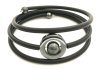 Gummiarmband Dilba Grå Hematit. Magnani Smyckesdesign