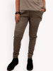 Gemini - Ilma Taupe Glansiga Stretchiga Byxor