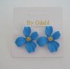 By Odahl Örhängen Blå Blomma