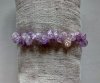 Elastiskt Armband Lila Bergkristaller