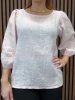 Gemini - Xana Rosa Linneblus Halvlång Ärm