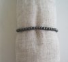 Elastiskt Resår Armband Hematit Pärlor