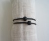 Gummiarmband Dubbla Kulor Svart