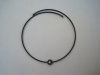 Halsband Svart Choker Hematit Med vit Pärla