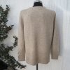 Beige Stickad Tröja Med Lång Ärm