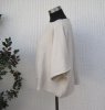 Beige Kort Ponchotröja Med Halvlång Ärm