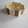 Elastiskt Armband Brunt Guld
