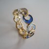 Elastiskt Armband Geometriskt Blått Guld