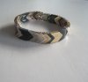 Elastiskt Armband Retro Svart Guld Silver