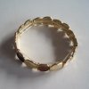 Elastiskt Armband Brunt Beige Guld