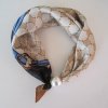 Beige Mönstrad Scarf Med Magnet