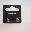 Örhängen Med Slipad Blå Kristall - Gemini Smycken