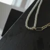 Dubbelt Pärlmix Halsband Guldpläterat