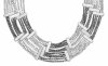 Halsband Hematit Silverpläterade Pärlor Magda Dansk Smykkekunst