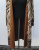 Mönstrad Kappa Kimono Brun Beige