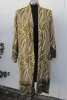 Mönstrad Kappa Kimono Olivgrön Ljusbeige