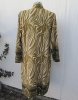 Mönstrad Kappa Kimono Olivgrön Ljusbeige